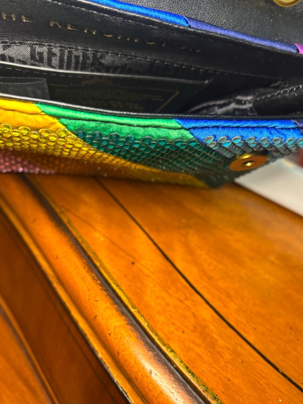 Kurt Geiger Multicolor Crystal-Striped Crossbody Bag - Picture 7 of 11